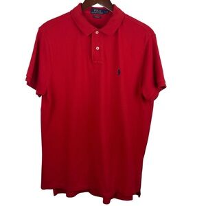Polo Ralph Lauren | Red Cotton Custom Fit Logo Polo Shirt